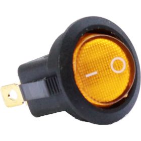 Круглая клавиша Nord-Yada 12V 20А желтая с подсветкой (3 контакта) ON-OFF (2шт в упаковке) 905478 (артикул 19805884) – фото 1