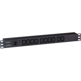 Блок розеток ExeGate ServerPro.PDU-19H002.Al-10C13-C14-fr.191U алюминий 10.IEC.320.C13.С14-front.280860 (артикул 17619012) – фото 1