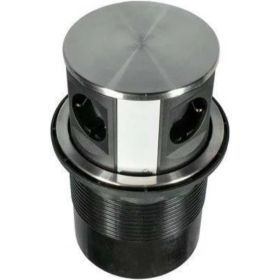 Выдвижная розетка Inrior выдвижной блок розеток встраиваемый розеточный блок 3 euro розетки и 2 usb MAC-90 (артикул 26851196) – фото 1