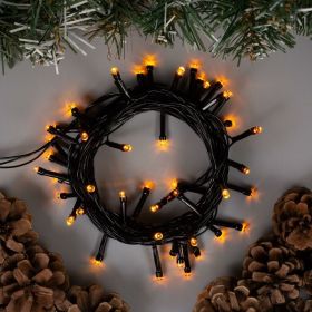 Гирлянда-нить Luazon ECO, IP20, 5 м, Н.Т. LED-50-220V, 8 режимов, желтый 3556768 (артикул 19308792) – фото 1