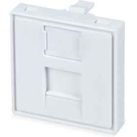 Вставка для 1 модуля формата Keystone Jack Cabeus 45x45 (Mosaic) FP-45-1M (артикул 26007845) – фото 1