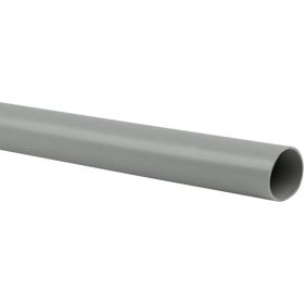 Гладкая труба EKF ПВХ жесткая d25 мм (2 м) серая EKF-Plast trg-25-2m (артикул 25561131) – фото 1