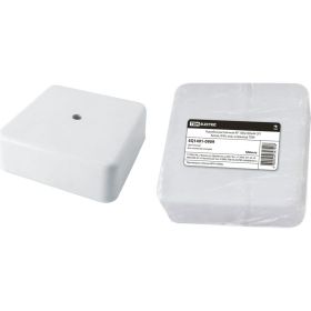 Распаечная коробка TDM КР 100х100х44 ОП белая, IP40, инд. штрихкод SQ1401-0909 (артикул 20038090) – фото 1