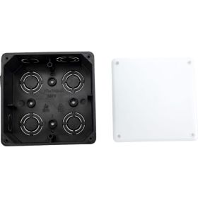 Распаечная коробка Navigator 93 763 nss-db-sw-100-100-50-bl скрытого монтажа с крышкой 93763 (артикул 23787981) – фото 1