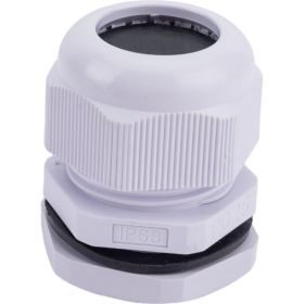 Сальник ГОФРОМАТИК pg 25 пластик (15-21мм) ip68 серый zeta30913 (артикул 26118251) – фото 1