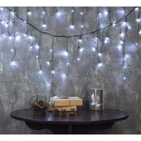 Бахрома Luazon ECO IP20, Ш3 м, В0.5 м, Н.Т. LED-80-220V, 8 режимов,белый 3556853 (артикул 19581642) – фото 1