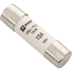 Цилиндрическая плавкая вставка EKF ПВЦ, 10А PROxima 20 шт pvc-10x38-10 (артикул 16360087) – фото 1