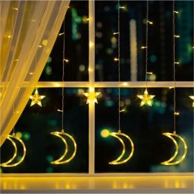 Бахрома Luazon DECOR Месяц, IP20, Ш2.7 м, В0.9 м, Н.С. LED-138-220V, 8 режимов, теплый белый 4356981 (артикул 19572774) – фото 1