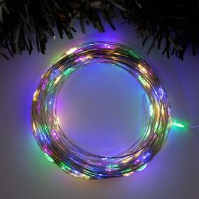Гирлянда-нить Luazon ROSA, IP20, 20 м, Н.С. LED-200-12V, БП в комплекте, фиксинг, мульти 5198368 (артикул 19293540) – фото 1