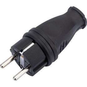 Разборная вилка General Lighting Systems GRV-P-16-R-G-B-IP44, 16А, круглая, с заземлением, черная, IP44, 1/20/200 470517 (артикул 28854608) – фото 1