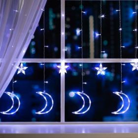 Бахрома Luazon DECOR Месяц, IP20, Ш2.7 м, В0.9 м, Н.С. LED-138-220V, 8 режимов, белый 4356980 (артикул 19582956) – фото 1