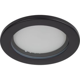 Влагозащищенный встраиваемый светильник ЭРА KL95 SBK GX53, IP44, черный Б0055812 (артикул 26677232) – фото 1