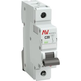 Автоматический выключатель EKF AV-10, 1P, 20A, 10kA, AVERES SQmcb10-1-20C-av (артикул 16126584) – фото 1