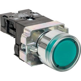 Кнопка EKF BA31 с подсветкой 230В зеленая NO PROxima xb2-bw31-230 (артикул 23091771) – фото 1