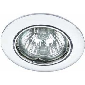Встраиваемый поворотный спот POWERLIGHT GU5,3x50W хром, алюм.литье 6028/1-4CH (артикул 26510078) – фото 1
