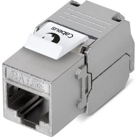 Вставка Keystone Cabeus Jack RJ-45(8P8C), 180 градусов, категория 5e, экранированная, без инструмента Toolless KJ-RJ45-Cat.5e-SH-180-Toolless (артикул 26009129) – фото 1