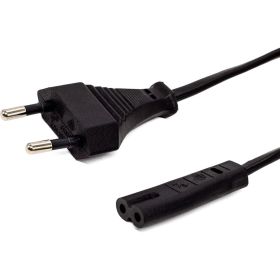 Кабель питания Filum cee 7/16-с7, 2x0.5мм?, 220в, 2.5a, чёрный, 1м FL-PC2.5-EU-C7-1M (артикул 27665088) – фото 1