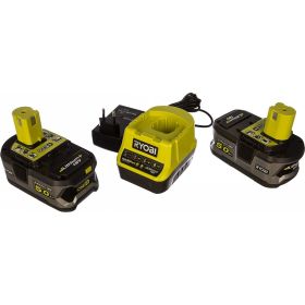 Набор Ryobi ONE+ RC18120-250 5133003364 аккумулятор (18 В; 5.0 А*ч; Li-Ion) 2 шт.&nbsp;и зарядное устройство RC18120 (артикул 15643676) – фото 1