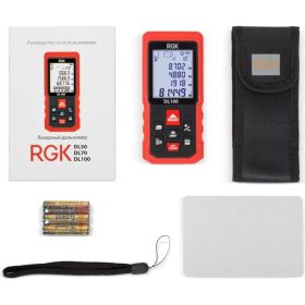 Лазерный дальномер с угломером RGK DL100 (артикул 15879709) – фото 1