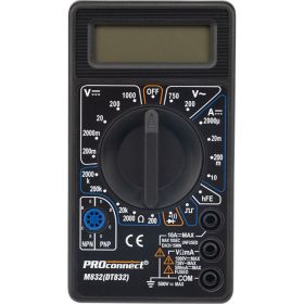 Портативный мультиметр PROconnect M832 13-3012 (артикул 15939889) – фото 2