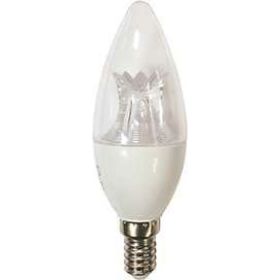Светодиодная лампа Ecola candle LED Premium 8,0W 220V E14 6000K прозрачная свеча с линзой композит 105x37 C4QD80ELC (артикул 22440699) – фото 1