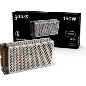 Блок питания LED STRIP PS 150W 12V Gauss 202003150 (артикул 15629145) – фото 1