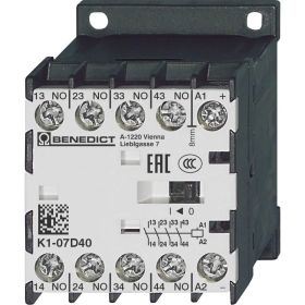 Четырехполюсный миниконтактор-реле Benedict K1-07D40= 24 PN40031 (артикул 20665924) – фото 1