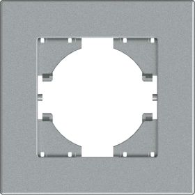 Рамка GUSI Electric City 1-местная, цвет серебро C1111-004 (артикул 21557080) – фото 1