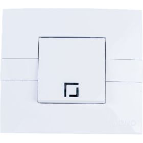 1-клавишный выключатель MONO ELECTRIC Eco, с подсветкой, белый/белый 101-010101-101 (артикул 16457668) – фото 1