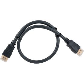 Кабель HDMI Wize CP-HM-HM-0.5M 0.5 м, v.2.0, K-Lock, soft cable, 19M/19M, 4K/60 Hz 4:4:4, Ethernet, позолоченные разъемы, экран, темно-серый, 6 121638 (артикул 26917526) – фото 1
