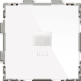 USB розетка CGSS 2.1А белая Практика PL-W201U-WCG (артикул 20032516) – фото 1