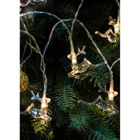 Гирлянда КОСМОС Олени 5x4х0,5см 10LED, KOC_GIR-B114 (артикул 28429478) – фото 1