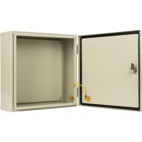 Щит с монтажной панелью МЭК ЭЛЕКТРИКА ЩМП - 05 МЭК 400х400х155 IP65 Металлокорпус MEC11306 (артикул 18761712) – фото 1
