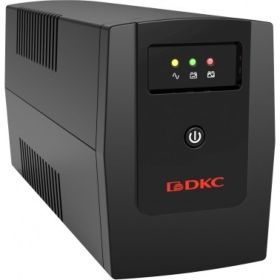 Линейно-интерактивный источник бесперебойного питания DKC серии Info, 1200 ВА/720 Вт, 1/1, 3xSchuko, 2x7Aч INFO1200S (артикул 21251092) – фото 1