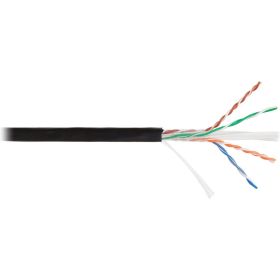 Кабель U/UTP NETLAN 4 пары, Кат.6, одножильный, медный, PE до -40C, черный, 305м EC-UU004-6-PE-BK (артикул 16393040) – фото 1