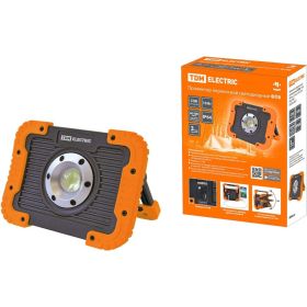 Переносной светодиодный прожектор TDM ФП8, 10 Вт, 900 лм, Li-Ion 3,7 B 3 Aч, USB, SQ0350-0057 (артикул 18148693) – фото 1