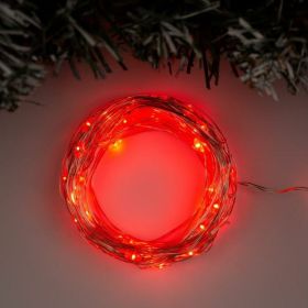 Гирлянда-нить Luazon ROSA, IP20, 10 м, Н.С. LED-100-12V, БП в комплекте, фиксинг, красный 5198359 (артикул 19294212) – фото 1