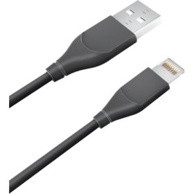 Дата-кабель AKAI USB 2.0 8-pin Apple Lightning черный CE-607B (артикул 21357286) – фото 1