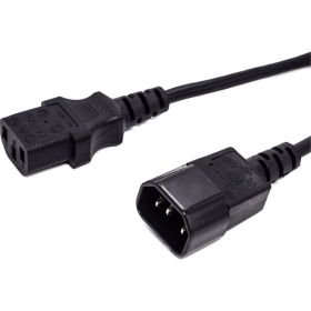 Кабель питания Filum с13-c14, 3x0.5мм?, 220в, 6a, чёрный, 3м FL-PC6-C13-C14-3M (артикул 27665040) – фото 1