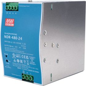 Источник питания Mean Well, AC/DC NDR-480-24 Т02290107 (артикул 16452089) – фото 1