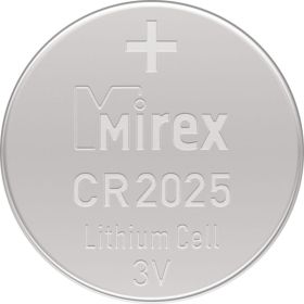 Литиевая батарея Mirex cr2025 3v 1 шт 23702-CR2025-E1 (артикул 27080144) – фото 1