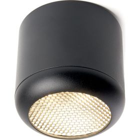 Потолочный светильник FERON HL365 Barrel ECHO 12W, 230V, GX53, черный, с антибликовой сеточкой 48400 (артикул 27044876) – фото 1