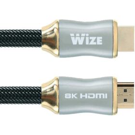 Кабель HDMI Wize WAVC-HDMI8K-1M 1 м, v.2.1, 19M/19M, 8K/120Hz/60Hz, 4K/144Hz/120Hz 4:4:4, eARC, HDCP 2.3/EDID/ HEC/CEC/ DDC, 30 AWG 139457 (артикул 26917340) – фото 1