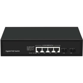 Неуправляемый коммутатор Gigalink 4 PoE порта 100/1000Мбит/с,2 SFP порта 1000Мбит/с, 120Вт GL-SW-G005-04P(BT) (артикул 24323085) – фото 1