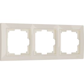Рамка на 3 поста WERKEL W0032003 Snabb basic слоновая кость a051296 (артикул 22952373) – фото 1