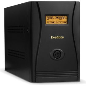 Источник бесперебойного питания ExeGate SpecialPro Smart LLB-1600.LCD.AVR.EURO.RJ 1600VA/950W, LCD, AVR, 4 евророзетки, RJ45/11 285512 (артикул 21641152) – фото 1