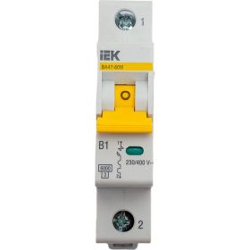 Автоматический выключатель IEK ВА47-60M 1Р 1А 6кА B MVA31-1-001-B (артикул 21319570) – фото 1