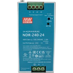 Источник питания Mean Well AC/DC NDR-240-24 Т02290105 (артикул 16406192) – фото 1