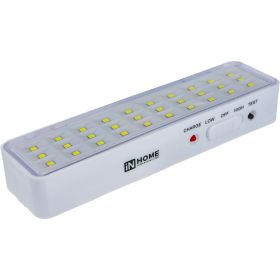 Светодиодный аварийный светильник IN HOME СБА 1096-30DC, 30LED, 600mAh, lithium battery, DC 4690612029474 (артикул 16146052) – фото 1