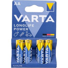 Батарейка Varta LONGLIFE POWER (HIGH ENERGY) LR6 AA BL4 Alkaline 1.5V (4906) (4/80/400) 04906121414 (артикул 25775331) – фото 1
